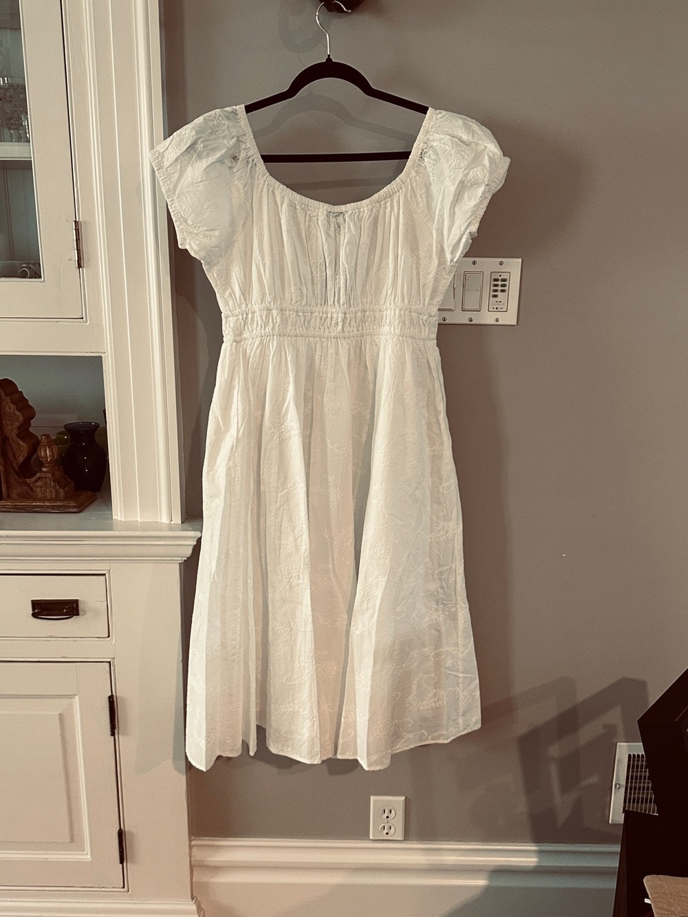 Torrid White Off-Shoulder Embroidered Voile Dress, NWT Size 0/12